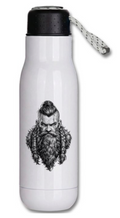 Viking inspired stainless steel thermos water bottle